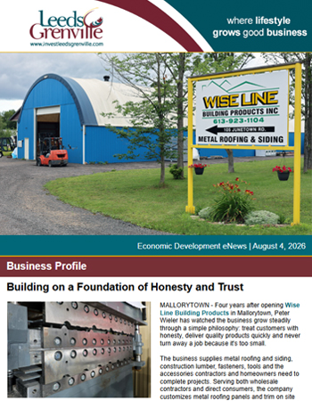 The Entrance to Wise Line Building Products in Front of Yonge